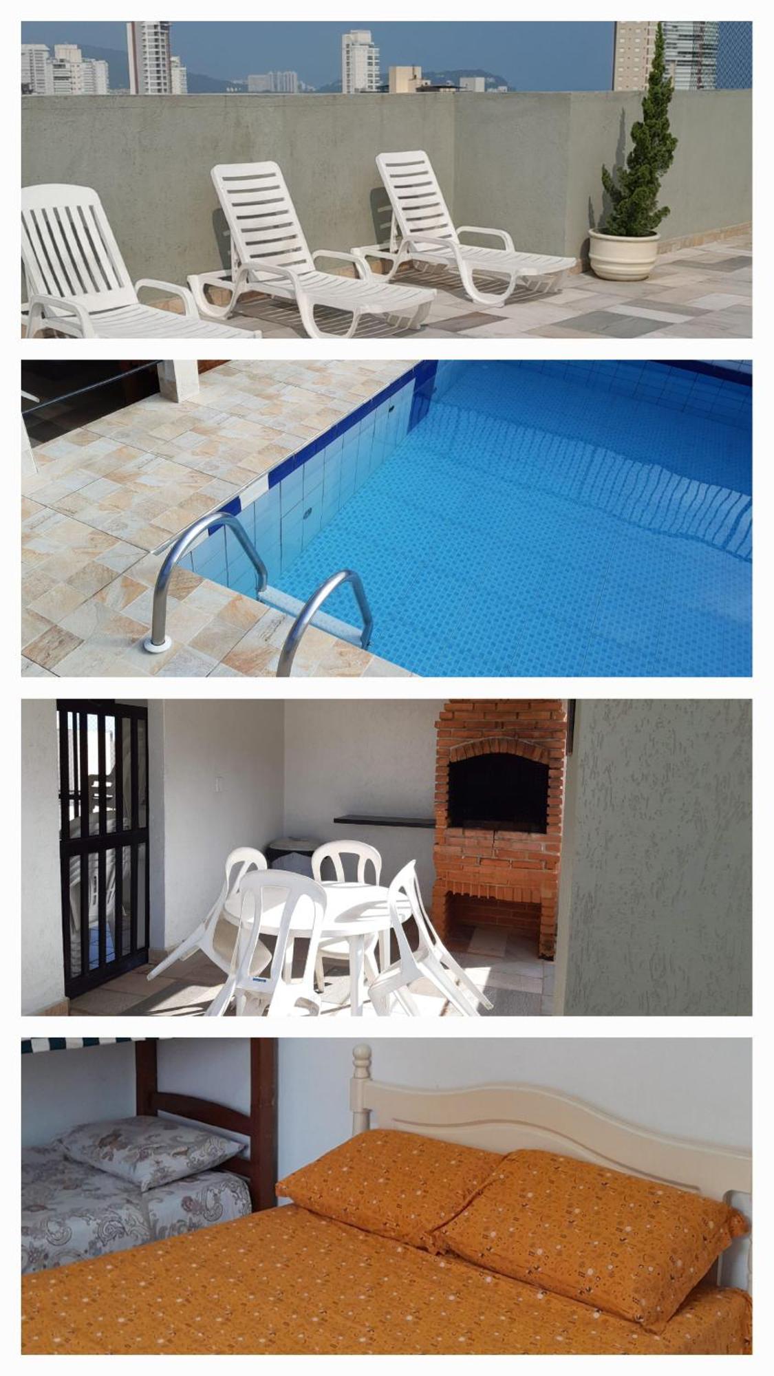 500M Da Praia, Predio Cm Piscina, 1Garagem, Wi-Fi 300 Mbps, Centro De Guaruja, Proximo A Praia E Comercio, Horarios Check-In E Check-Out Flexiveis, Churrasqueira,公寓 外观 照片